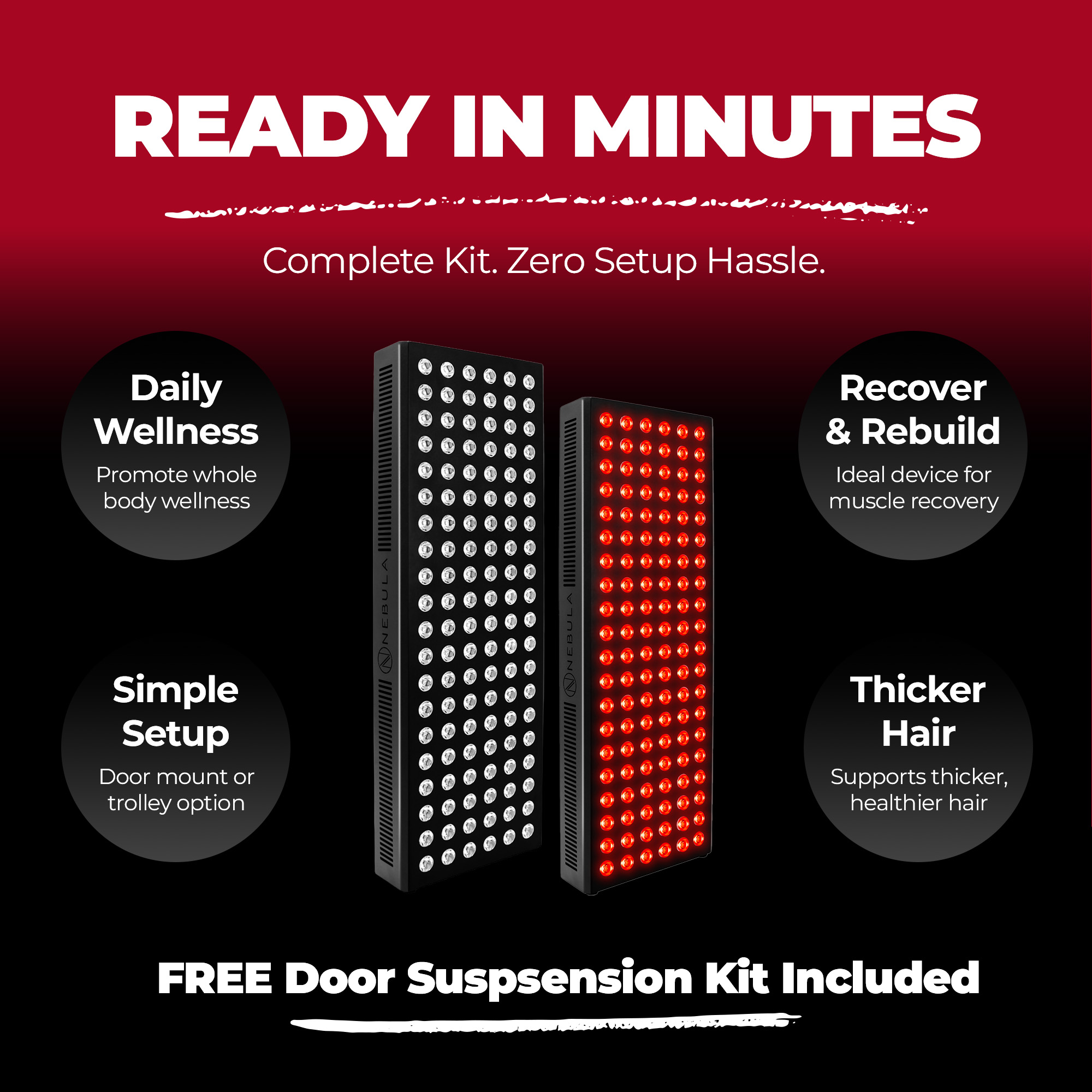 Nebula LED Red Light Therapy Lamp for Face & Body 660/850nm (600W) Nebula LED Red Light Therapy Lamp 600W