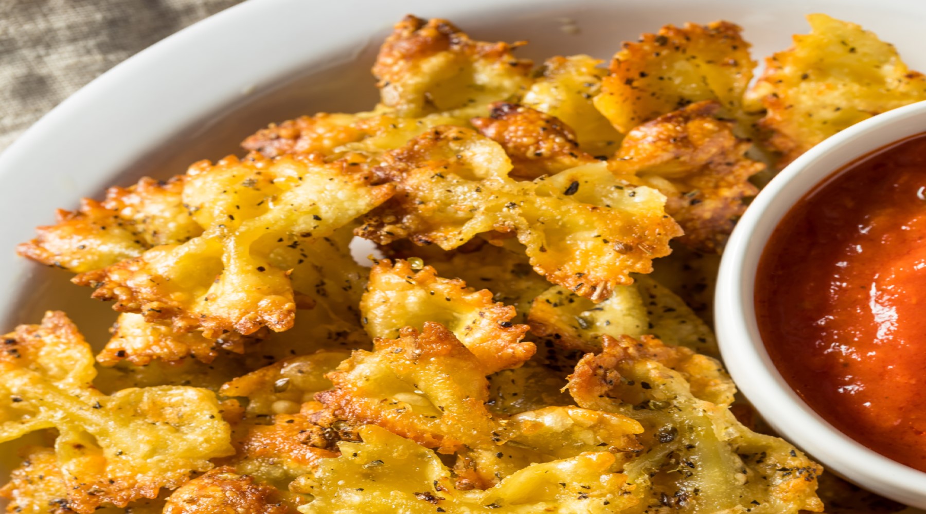 Air Fryer Pasta Chips Recipe Delightful Savoury Snack