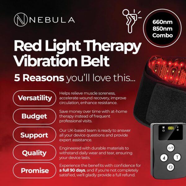 Nebula Red Light Therapy Vibration Belt