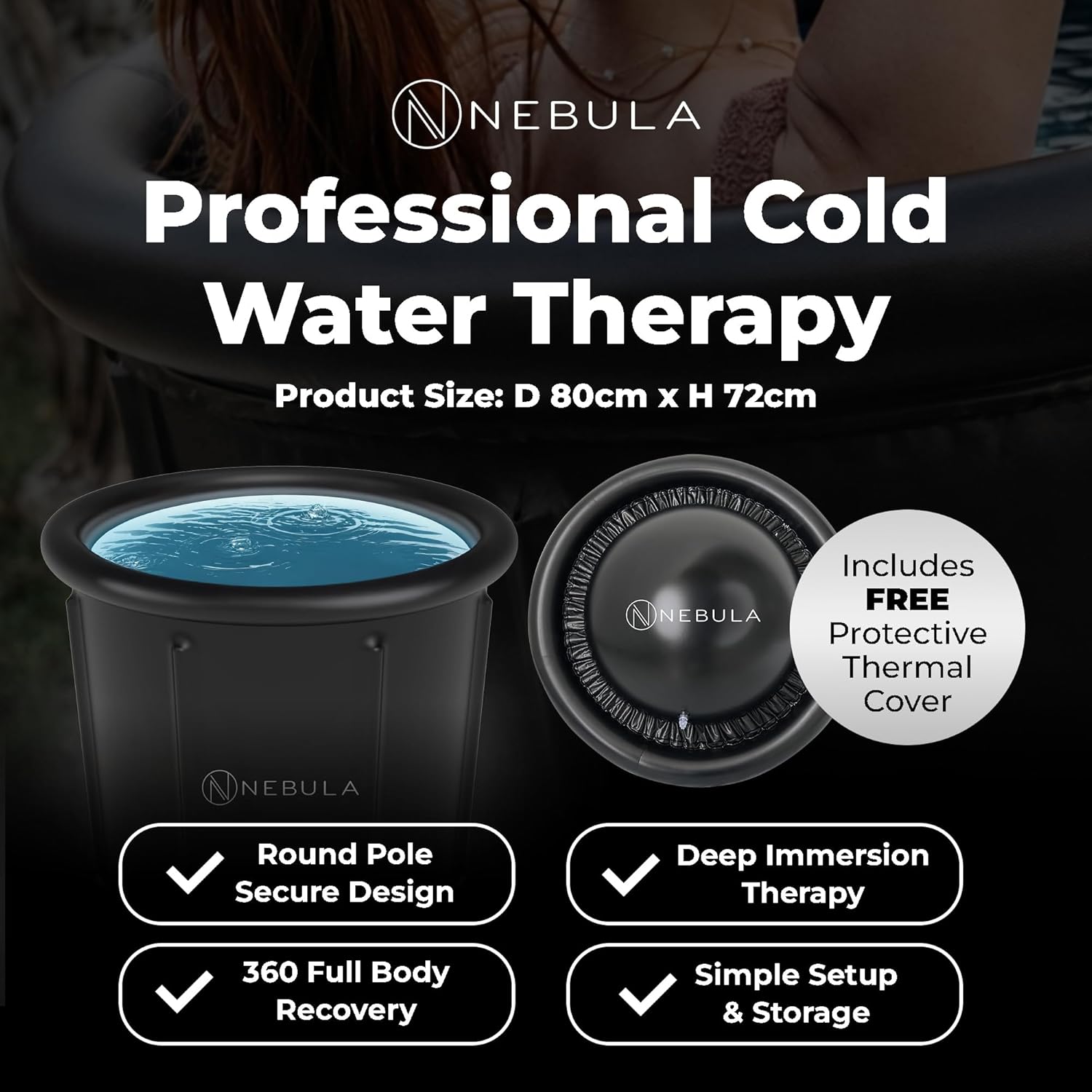 Nebula Cold Plunge Tub Nebula 360L Cold Plunge 1