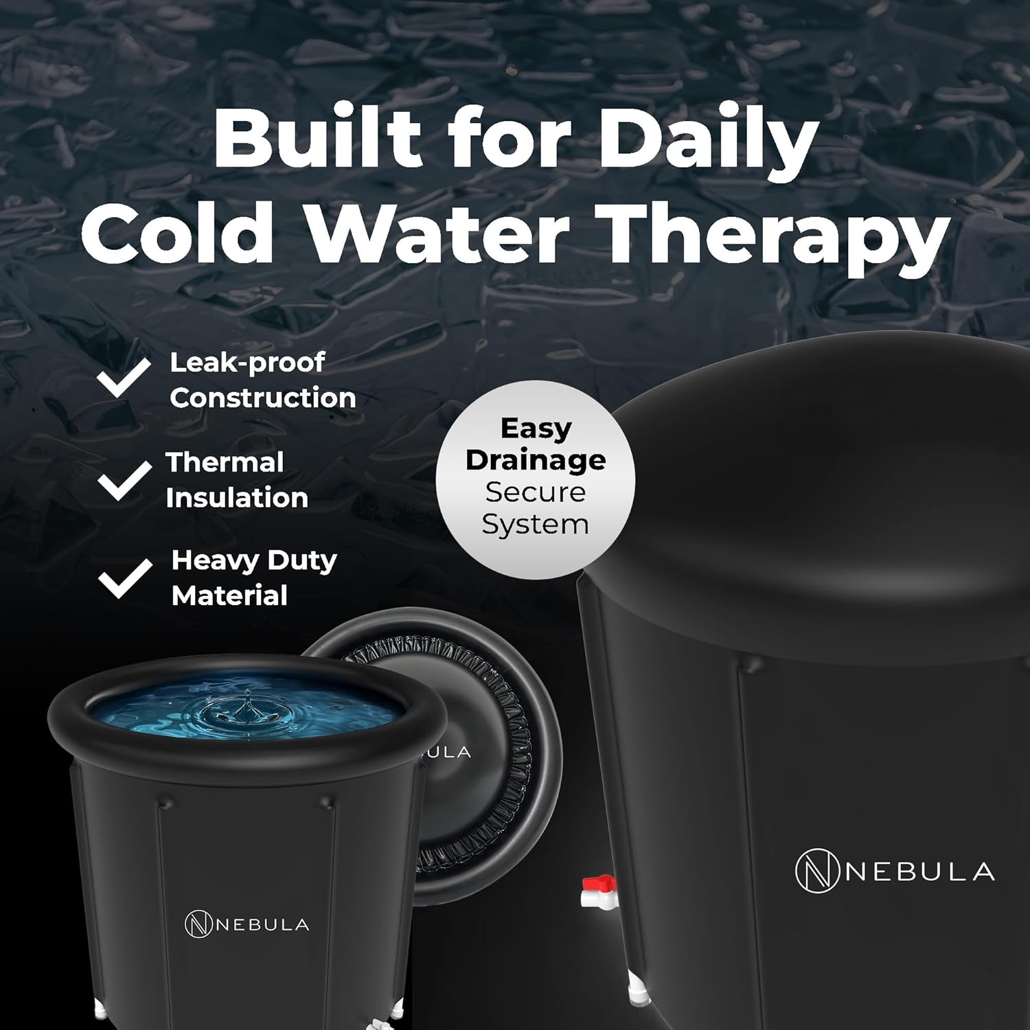 Nebula Cold Plunge Tub Nebula 360L Cold Plunge 4