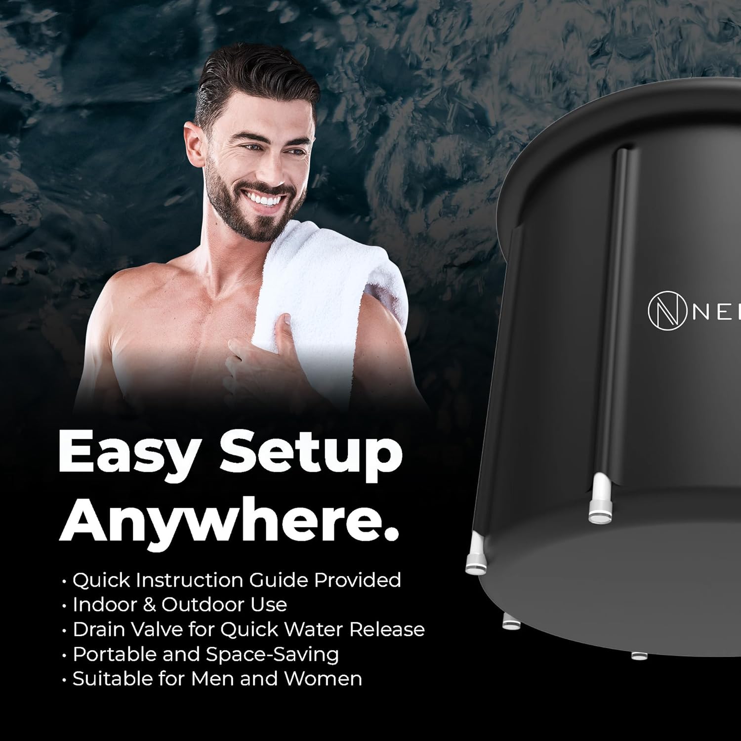 Nebula Cold Plunge Tub Nebula 360L Cold Plunge 5